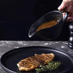 Elegant Ceramic Gravy Boat for Sauces and Dressings - 220ml