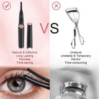 Rechargeable heated eyelash curler