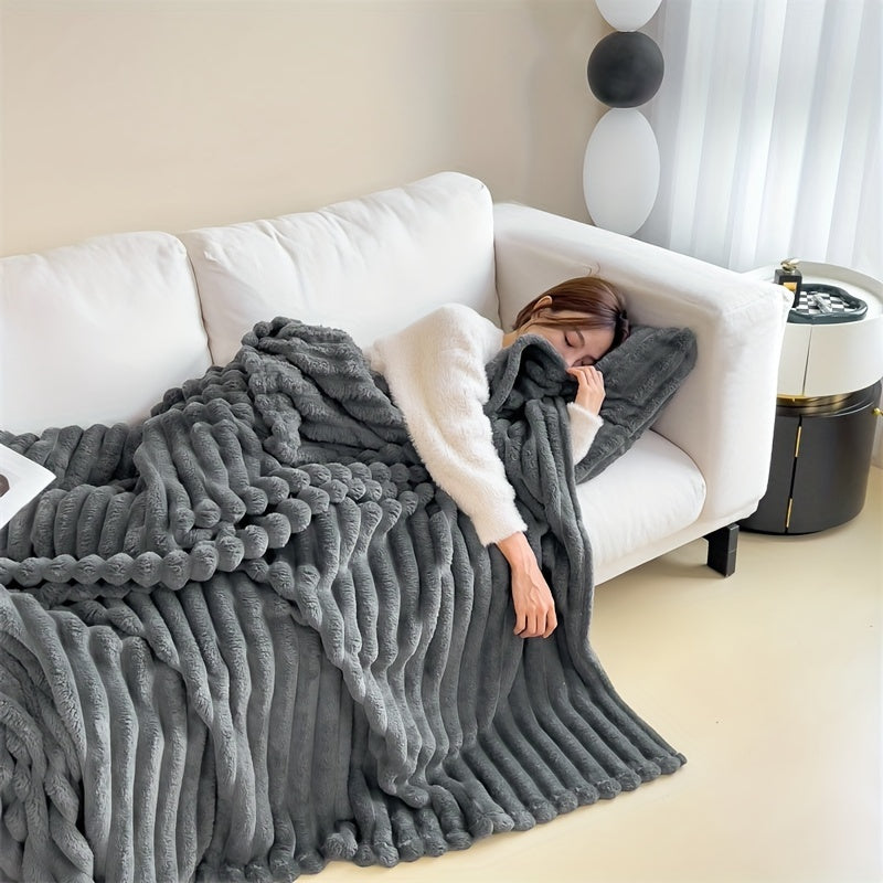 LuxFaux – Luxury Rabbit Fur Blanket for Ultimate Comfort