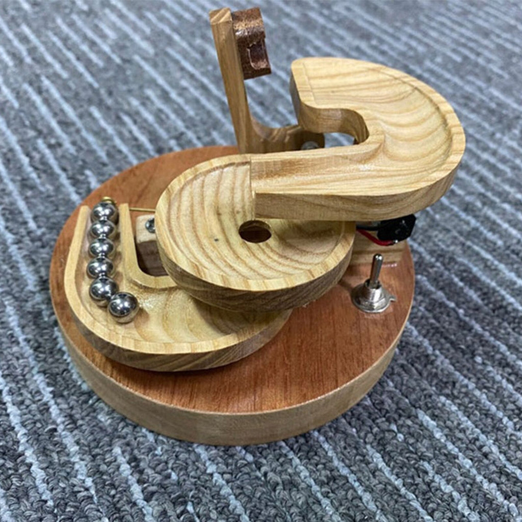 Wooden Marble Machine with Continuous Motion Design