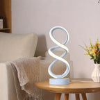 SpiraLux - Elegant Spiral Table Lamp with Color Choice