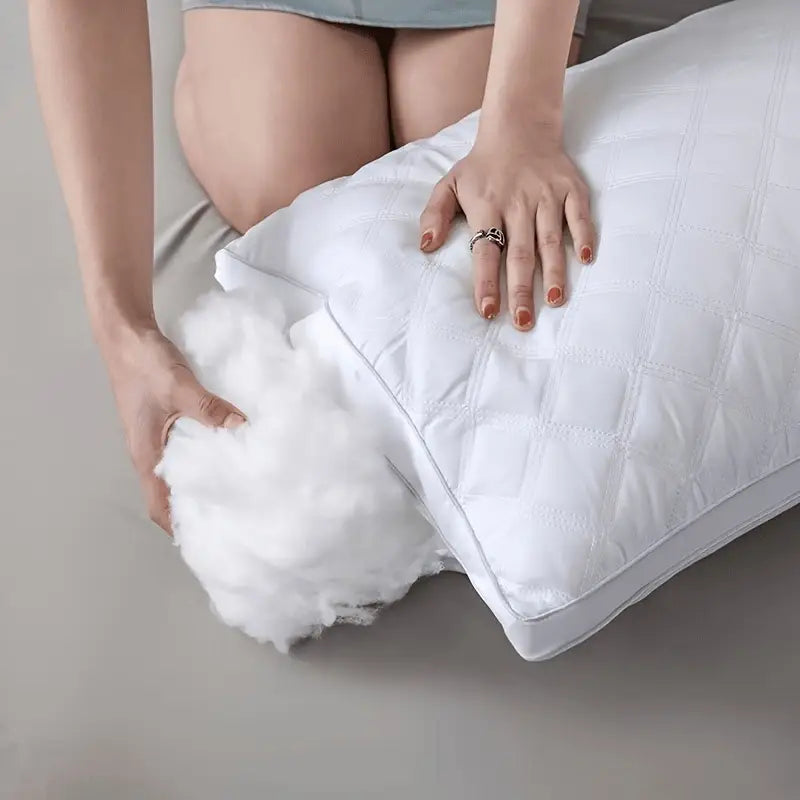DreamRest - Set of 2 Hypoallergenic 3D Pillows - Soft Cervical Support & Hotel Quality Sleep