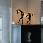 Horse Sculpture - AdonisMetal - Rustic Elegance - Timeless Decorative Piece