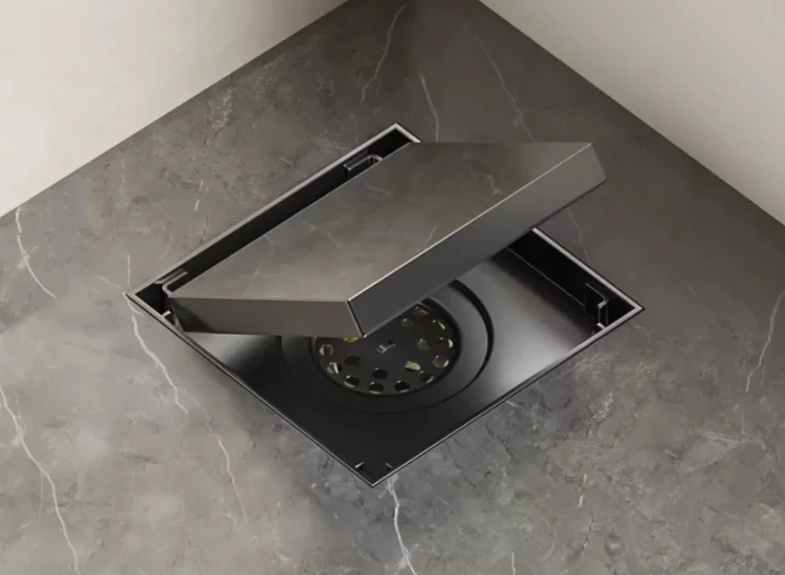 AquaShield Square Stainless Steel Floor Drain
