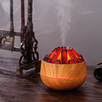Fire Diffuser - Mini simulated charcoal fire air humidifier with realistic flame effect