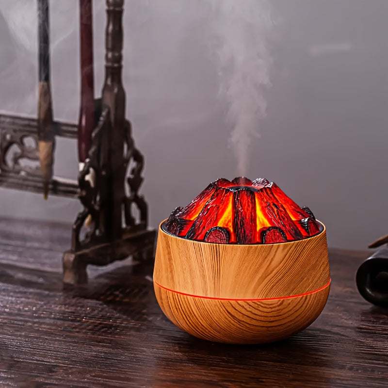 Fire Diffuser - Mini simulated charcoal fire air humidifier with realistic flame effect