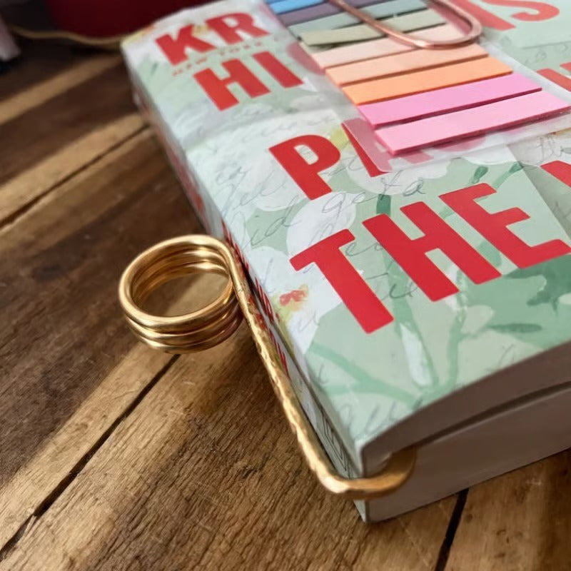 GripLux Ring Keeper — Pain-free reading in luxurious style that relaxes your thumb and keeps your book open (3 pieces)