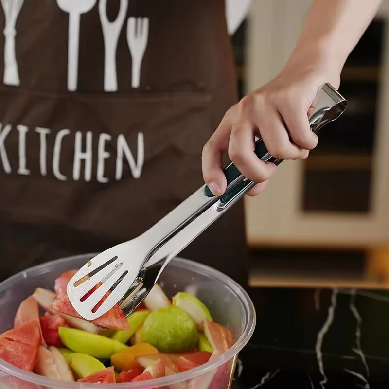 Premium Stainless Steel Kitchen Tongs for Cooking and Serving
