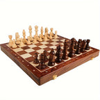 Chesstra Chess Set made of Wood – Handmade, foldable with luxurious finish