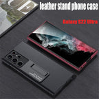 Luxurious, ultra-thin leather phone case, shockproof, for Samsung Galaxy 23