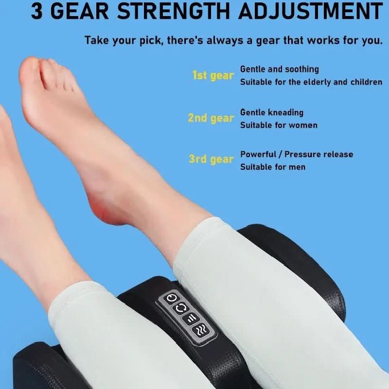 Luxury Shiatsu foot massager with heat function | 12 3D massage balls & timer