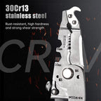 Foldable 8-in-1 Wire Stripper for Electrical Work