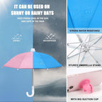 Phone umbrella suction cup stand for sun