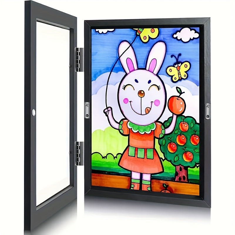 KidArtFrame – Cartoon Kids' Photo Frame with Wooden Frame