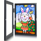 KidArtFrame – Cartoon Kids' Photo Frame with Wooden Frame