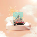 3D three-dimensional note paper carving model cartoon creative art gift