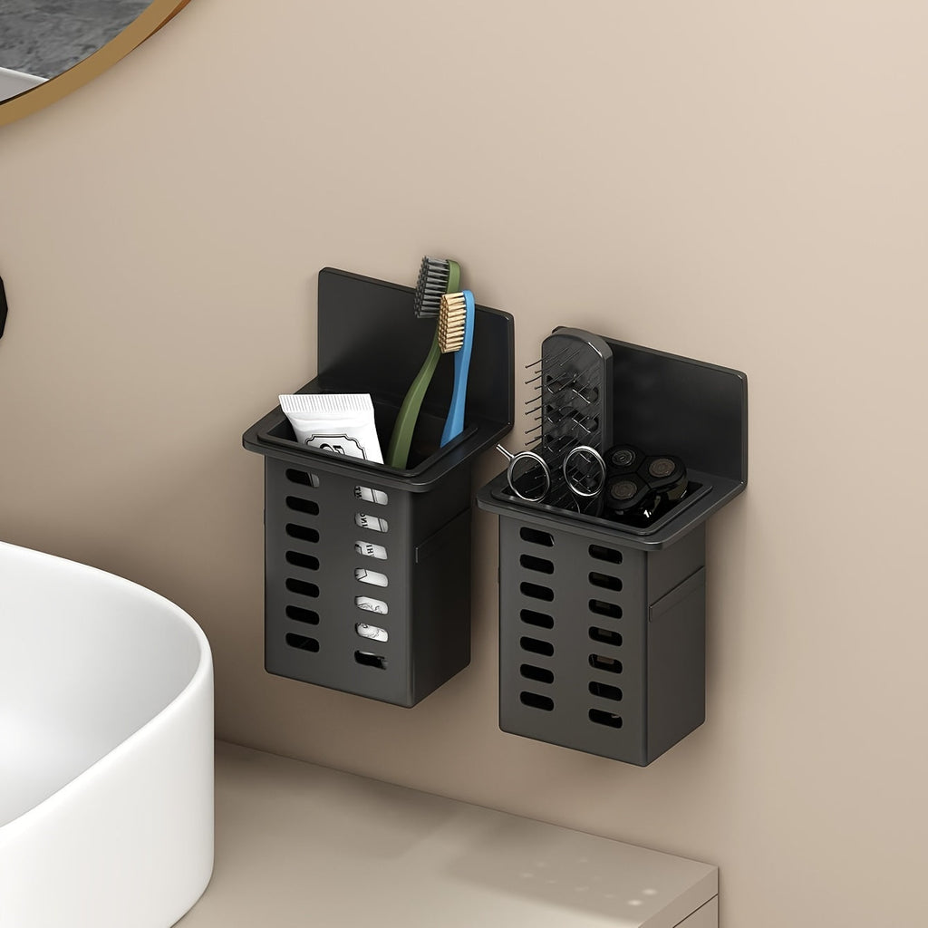 ChicStore - Black Wireless Wall Storage for Cosmetics