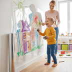 Transparent wall protection film for durable protection