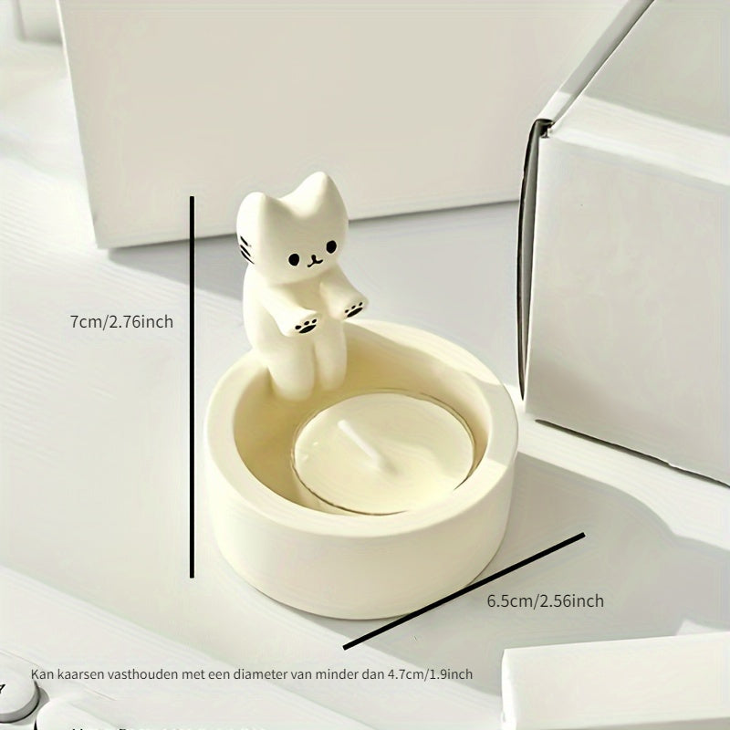CharmingCat - Playful Resin Candle Drawer for Organization