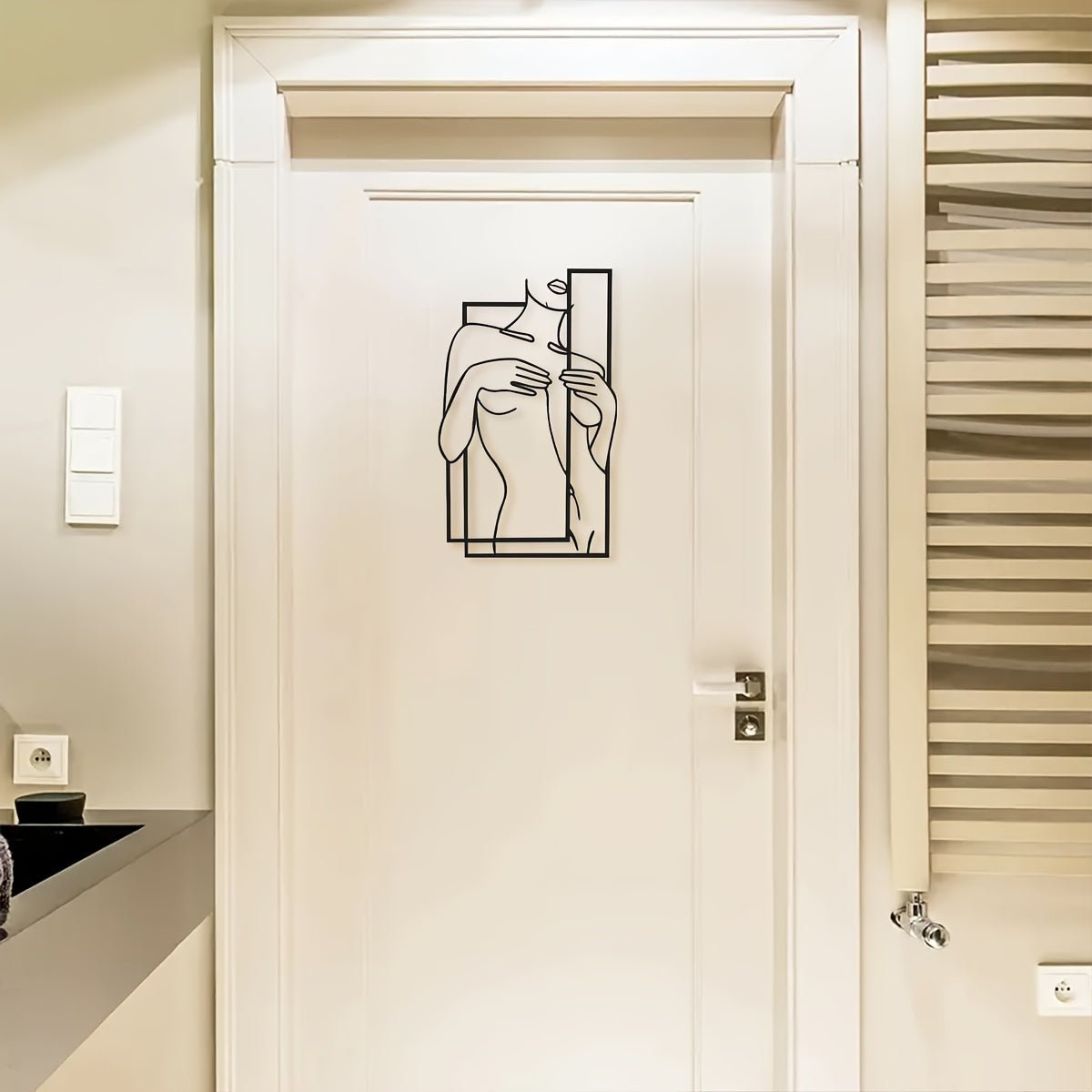 LineaArt Metal Wall Decoration - Modern Minimalist Wall Art for Bedroom