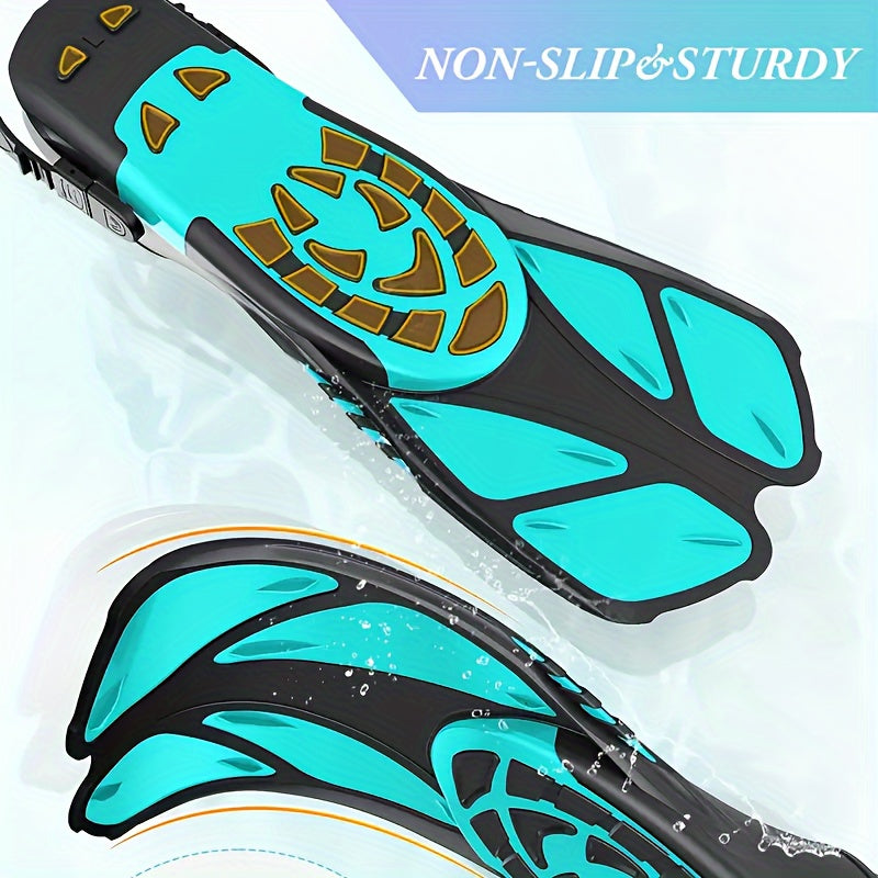 Snorkel fins SeaVana Glide | Adjustable & Short | Open Heel | For Travel & Leisure | Unisex