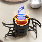 Dual-Core Blue Flame Outdoor Cooking Stove