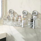Practical wall shelf | Drill-free storage in the bathroom