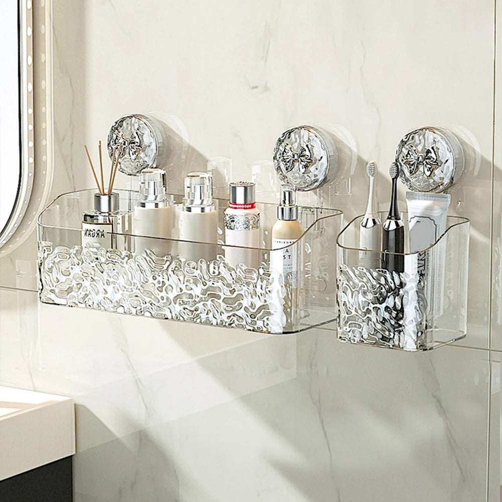 Practical wall shelf | Drill-free storage in the bathroom
