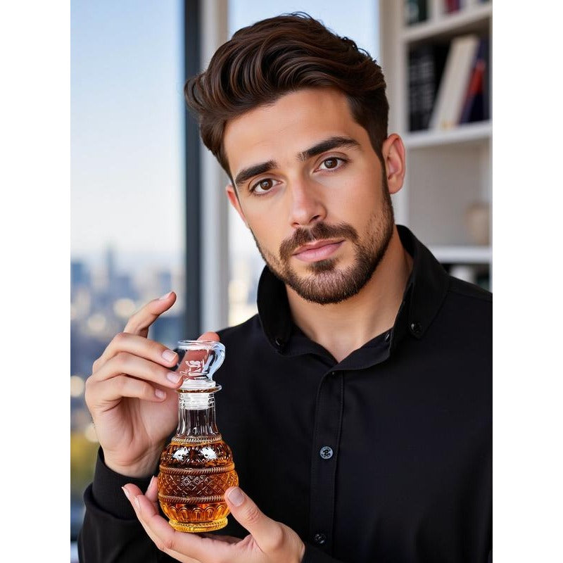 Mini Vintage Glass Decanter