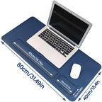 Three-Piece Desk Set made of PU Leather - With Pad and Wrist Supports