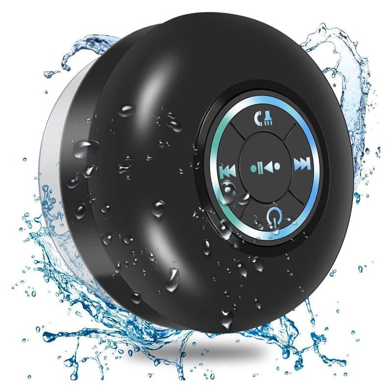 Mini Bluetooth Shower Speaker with LED Light