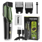Vacuum beard trimmer - 20 lengths and styles adjustable