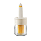 Oil dispenser with brush for BBQ