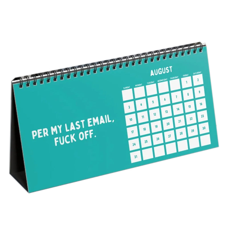 Funny 2025 sarcastic calendar