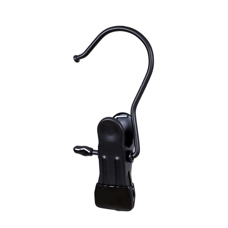 Space-saving portable travel hanger clips