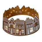 LED Gingerbread House Christmas Tree Collar Tree Skirt