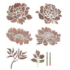 DIY Decoration - Garden Fence Large Flower Drawing Templates