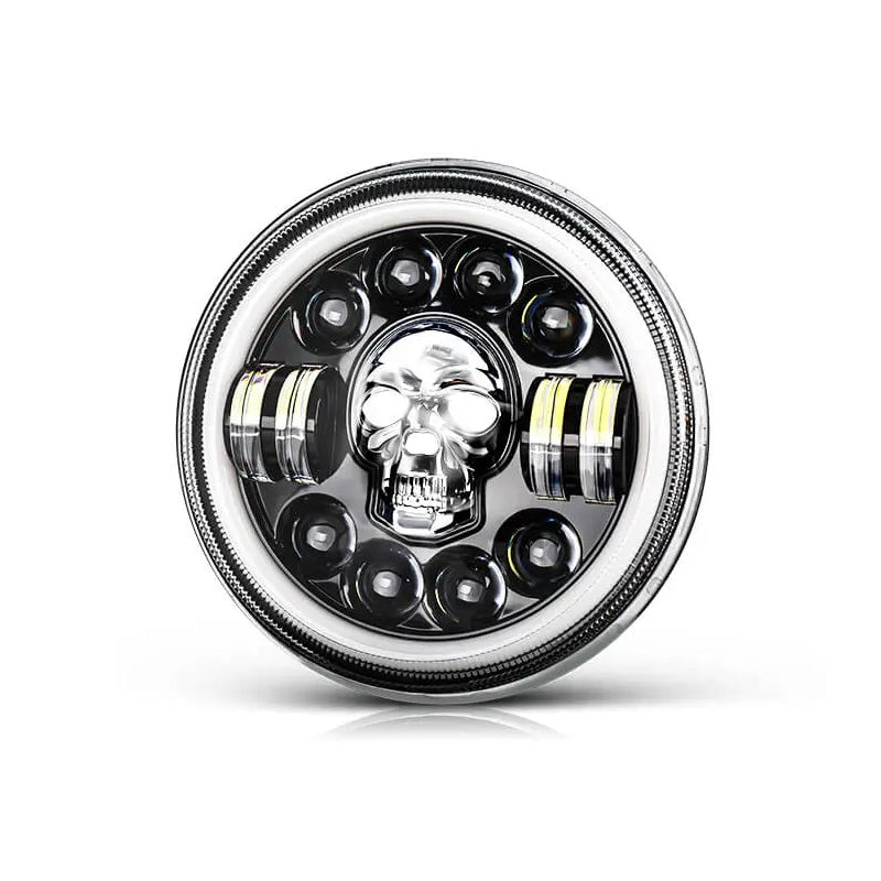7 Inch Skull LED Headlight