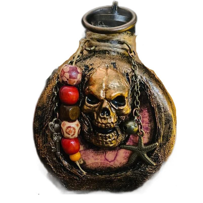 Skull Pirate Rum Bottle made of Resin