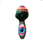 Tobacco pipe in eye shape