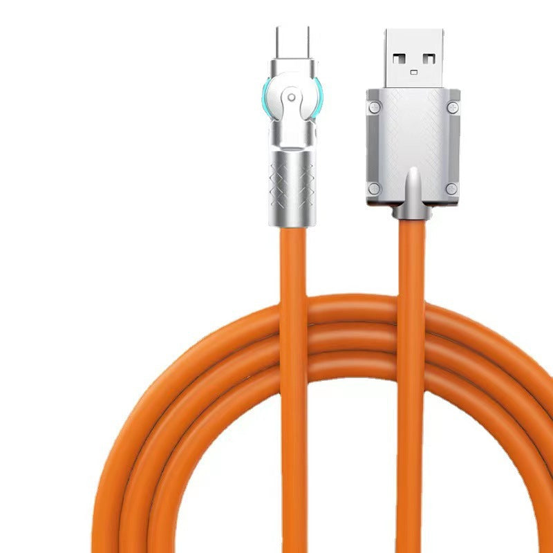 Rotating elbow data cable