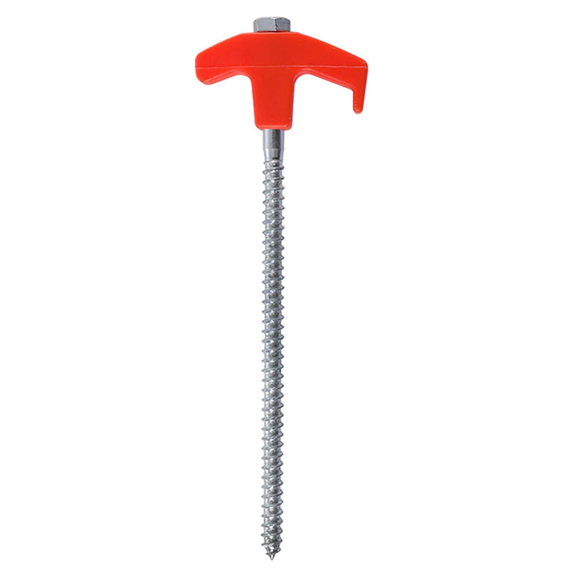 Rotatable tent pegs with thread