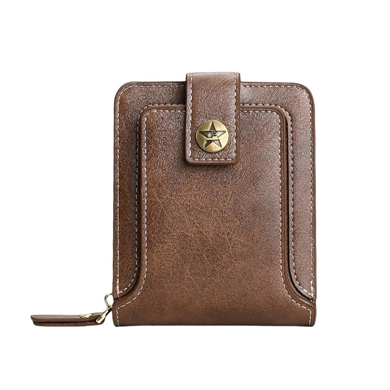 Men's New Short Fashion Multi-Cards Horizontal Zipper Wallet