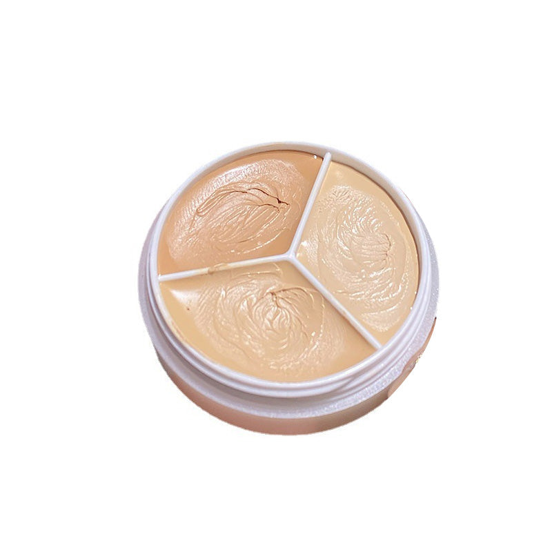Tri-Color Concealer Palette for Acne Spots and Dark Circles