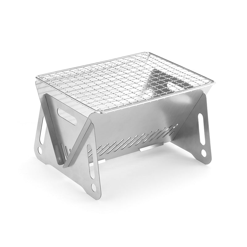Stainless steel foldable grill