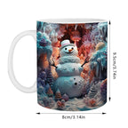 3D Christmas Snowman Mug