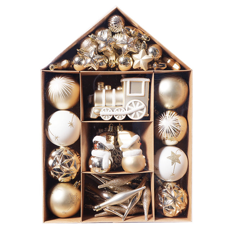 Christmas Ball Ornaments with Hanging Hooks, Multi-Piece Sets