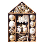 Christmas Ball Ornaments with Hanging Hooks, Multi-Piece Sets