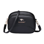 Soft Leather Multi-Pocket Shoulder Bag