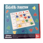 Wooden Table Color Direction Game For Kids